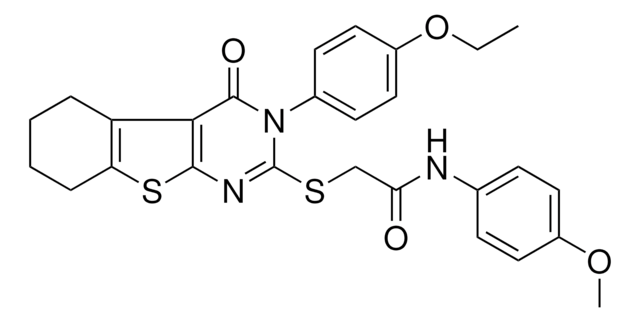 2-{[3-(4-ETHOXYPHENYL)-4-OXO-3,4,5,6,7,8-HEXAHYDRO[1]BENZOTHIENO[2,3-D]PYRIMIDIN-2-YL]SULFANYL}-N-(4-METHOXYPHENYL)ACETAMIDE AldrichCPR