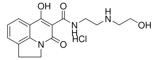 6-HYDROXY-N-{2-[(2-HYDROXYETHYL)AMINO]ETHYL}-4-OXO-1,2-DIHYDRO-4H-PYRROLO[3,2,1-IJ]QUINOLINE-5-CARBOXAMIDE HYDROCHLORIDE AldrichCPR