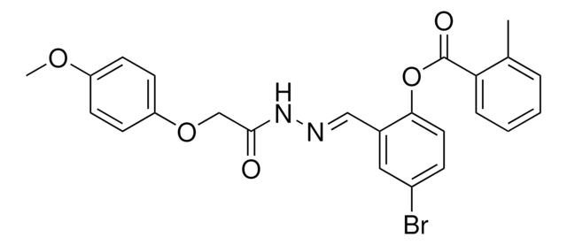 4-BROMO-2-(2-((4-METHOXYPHENOXY)ACETYL)CARBOHYDRAZONOYL)PHENYL 2-METHYLBENZOATE AldrichCPR