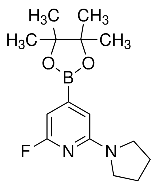 2-Fluoro-6-(pyrrolidin-1-yl)-4-(4,4,5,5-tetramethyl-1,3,2-dioxaborolan-2-yl)pyridine AldrichCPR