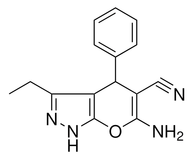 6-AMINO-3-ETHYL-4-PHENYL-1,4-DIHYDROPYRANO(2,3-C)PYRAZOLE-5-CARBONITRILE AldrichCPR