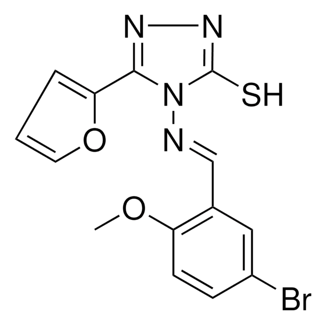 4-((5-BROMO-2-METHOXYBENZYLIDENE)AMINO)-5-(2-FURYL)-4H-1,2,4-TRIAZOLE-3-THIOL AldrichCPR