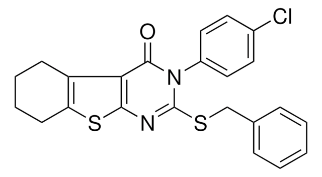 2-(BENZYLSULFANYL)-3-(4-CHLOROPHENYL)-5,6,7,8-TETRAHYDRO[1]BENZOTHIENO[2,3-D]PYRIMIDIN-4(3H)-ONE AldrichCPR