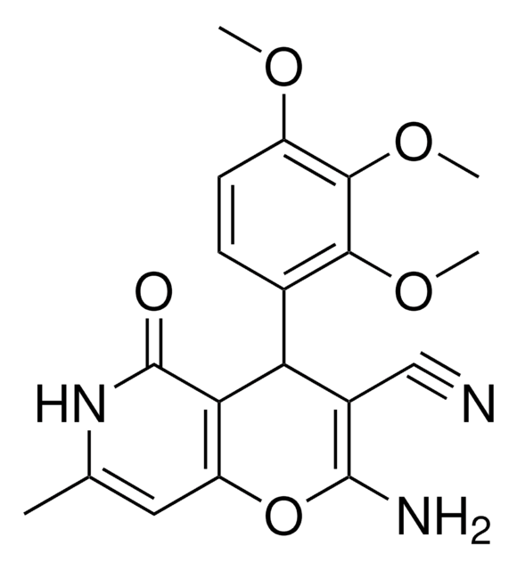 2-AMINO-7-METHYL-5-OXO-4-(2,3,4-TRIMETHOXYPHENYL)-5,6-DIHYDRO-4H-PYRANO[3,2-C]PYRIDINE-3-CARBONITRILE AldrichCPR