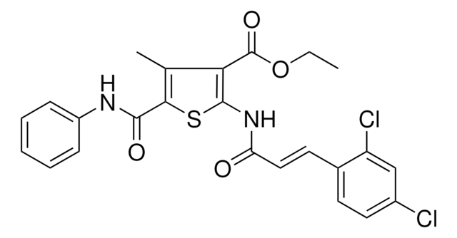 ETHYL 5-(ANILINOCARBONYL)-2-{[(2E)-3-(2,4-DICHLOROPHENYL)-2-PROPENOYL]AMINO}-4-METHYL-3-THIOPHENECARBOXYLATE AldrichCPR