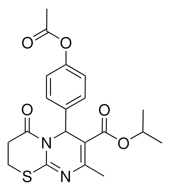 ISOPROPYL 6-[4-(ACETYLOXY)PHENYL]-8-METHYL-4-OXO-3,4-DIHYDRO-2H,6H-PYRIMIDO[2,1-B][1,3]THIAZINE-7-CARBOXYLATE AldrichCPR