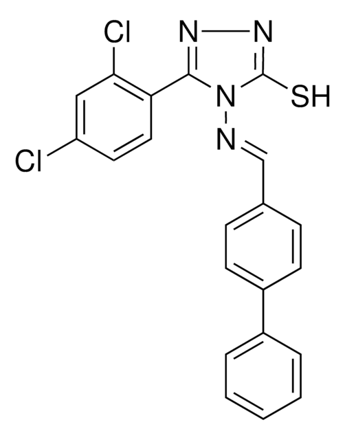 4-{[(E)-[1,1'-BIPHENYL]-4-YLMETHYLIDENE]AMINO}-5-(2,4-DICHLOROPHENYL)-4H-1,2,4-TRIAZOL-3-YL HYDROSULFIDE AldrichCPR