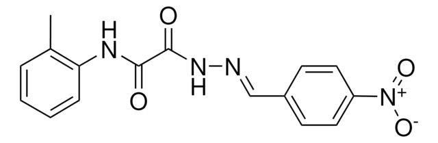 N-(2-METHYLPHENYL)-2-(2-(4-NITROBENZYLIDENE)HYDRAZINO)-2-OXOACETAMIDE AldrichCPR