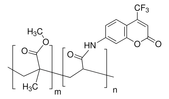 Poly[(methyl methacrylate)-co-(7-(4-trifluoromethyl)coumarin acrylamide)]