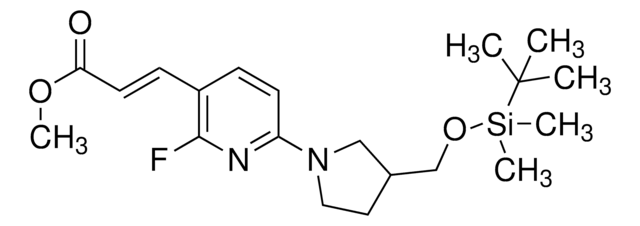 (E)-Methyl 3-(6-(3-((tert-butyldimethylsilyloxy)methyl)pyrrolidin-1-yl)-2-fluoropyridin-3-yl)acrylate AldrichCPR