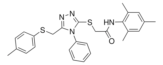 N-MESITYL-2-[(5-{[(4-METHYLPHENYL)SULFANYL]METHYL}-4-PHENYL-4H-1,2,4-TRIAZOL-3-YL)SULFANYL]ACETAMIDE AldrichCPR