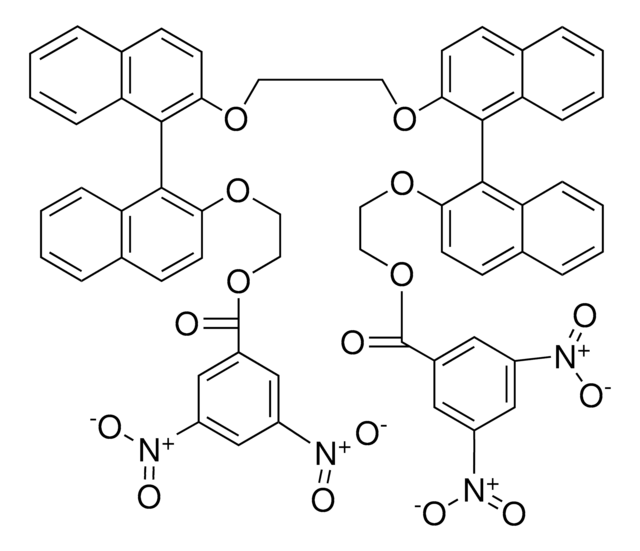 2,2'-(2',2''-(ETHANE-1,2-DIYLBIS(OXY))BIS(1',1''-BINAPHTHYL-2',2'-DIYL))BIS(OXY)BIS(ETHANE-2,1-DIYL) BIS(3,5-DINITROBENZOATE) AldrichCPR