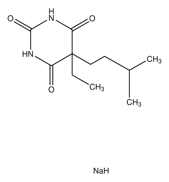 Amobarbital sodium salt solution drug standard, 1.0&#160;mg/mL in methanol