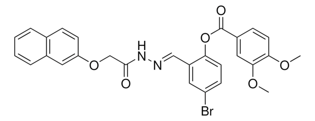 4-BR-2-(2-((2-NAPHTHYLOXY)ACETYL)CARBOHYDRAZONOYL)PHENYL 3,4-DIMETHOXYBENZOATE AldrichCPR