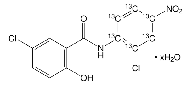 Niclosamide-(2-chloro-4-nitrophenyl-13C6) hydrate VETRANAL&#174;, analytical standard