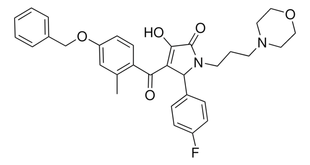 4-[4-(BENZYLOXY)-2-METHYLBENZOYL]-5-(4-FLUOROPHENYL)-3-HYDROXY-1-[3-(4-MORPHOLINYL)PROPYL]-1,5-DIHYDRO-2H-PYRROL-2-ONE AldrichCPR