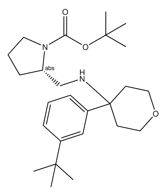 tert-Butyl (2S)-2-({[4-(3-tert-butylphenyl)tetrahydro-2H-pyran-4-yl]amino}methyl)-1-pyrrolidinecarboxylate AldrichCPR