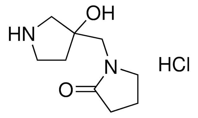 1-[(3-Hydroxy-3-pyrrolidinyl)methyl]-2-pyrrolidinone hydrochloride AldrichCPR