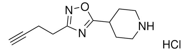 3-(But-3-yn-1-yl)-5-(piperidin-4-yl)-1,2,4-oxadiazole hydrochloride AldrichCPR