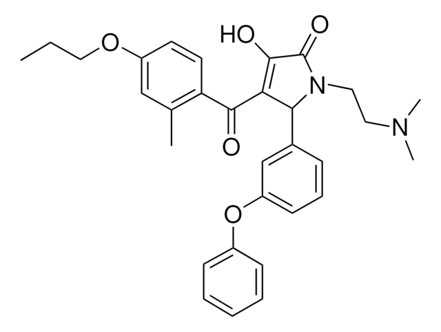 1-[2-(DIMETHYLAMINO)ETHYL]-3-HYDROXY-4-(2-METHYL-4-PROPOXYBENZOYL)-5-(3-PHENOXYPHENYL)-1,5-DIHYDRO-2H-PYRROL-2-ONE AldrichCPR