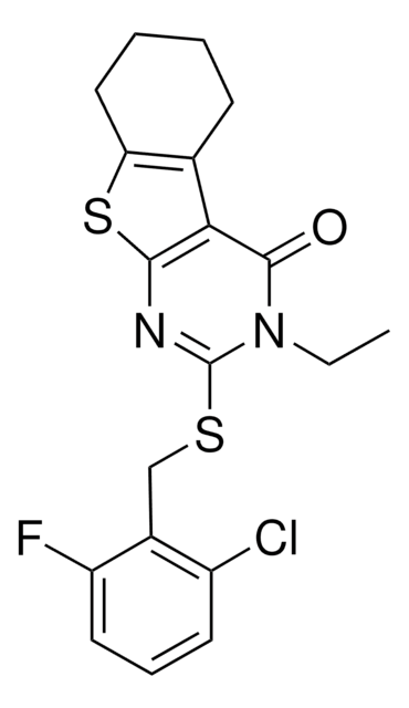 2-[(2-CHLORO-6-FLUOROBENZYL)SULFANYL]-3-ETHYL-5,6,7,8-TETRAHYDRO[1]BENZOTHIENO[2,3-D]PYRIMIDIN-4(3H)-ONE AldrichCPR