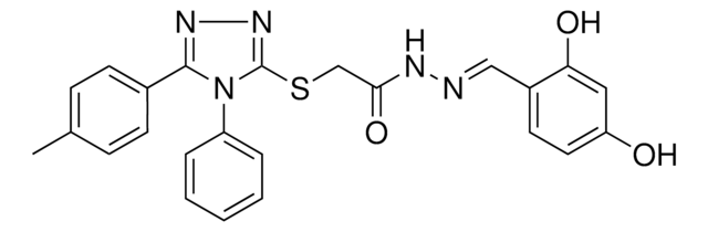 N'-[(E)-(2,4-DIHYDROXYPHENYL)METHYLIDENE]-2-{[5-(4-METHYLPHENYL)-4-PHENYL-4H-1,2,4-TRIAZOL-3-YL]SULFANYL}ACETOHYDRAZIDE AldrichCPR