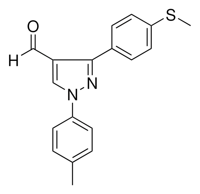 1-(4-METHYLPHENYL)-3-[4-(METHYLSULFANYL)PHENYL]-1H-PYRAZOLE-4-CARBALDEHYDE AldrichCPR