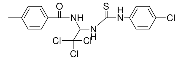 4-METHYL-N-(2,2,2-TRICHLORO-1-(3-(4-CHLORO-PHENYL)-THIOUREIDO)-ETHYL)-BENZAMIDE AldrichCPR