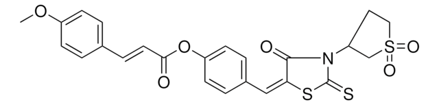 4-{(E)-[3-(1,1-DIOXIDOTETRAHYDRO-3-THIENYL)-4-OXO-2-THIOXO-1,3-THIAZOLIDIN-5-YLIDENE]METHYL}PHENYL (2E)-3-(4-METHOXYPHENYL)-2-PROPENOATE AldrichCPR