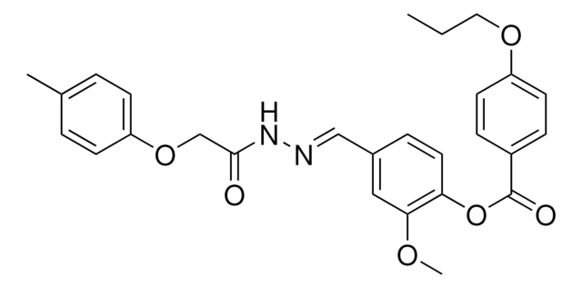 2-MEO-4-(2-((4-METHYLPHENOXY)ACETYL)CARBOHYDRAZONOYL)PHENYL 4-PROPOXYBENZOATE AldrichCPR