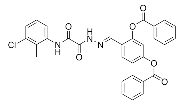 5-(BENZOYLOXY)-2-(2-((3-CL-2-METHYLANILINO)(OXO)AC)CARBOHYDRAZONOYL)PH BENZOATE AldrichCPR