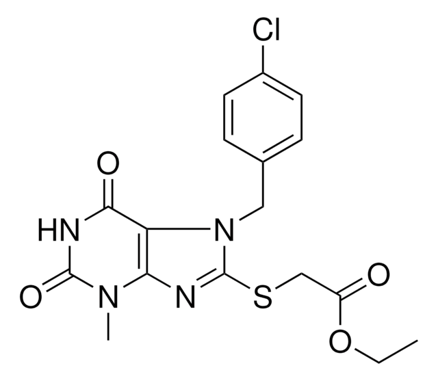 ETHYL {[7-(4-CHLOROBENZYL)-3-METHYL-2,6-DIOXO-2,3,6,7-TETRAHYDRO-1H-PURIN-8-YL]SULFANYL}ACETATE AldrichCPR