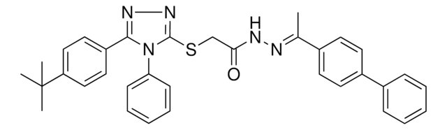 N'-[(E)-1-[1,1'-BIPHENYL]-4-YLETHYLIDENE]-2-{[5-(4-TERT-BUTYLPHENYL)-4-PHENYL-4H-1,2,4-TRIAZOL-3-YL]SULFANYL}ACETOHYDRAZIDE AldrichCPR