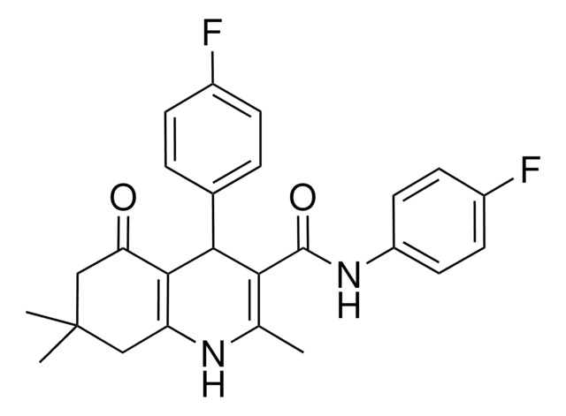 N,4-BIS(4-FLUOROPHENYL)-2,7,7-TRIMETHYL-5-OXO-1,4,5,6,7,8-HEXAHYDRO-3-QUINOLINECARBOXAMIDE AldrichCPR