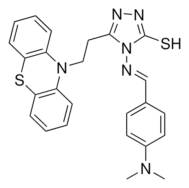 4-(([4-(DIMETHYLAMINO)PHENYL]METHYLIDENE)AMINO)-5-[2-(10H-PHENOTHIAZIN-10-YL)ETHYL]-4H-1,2,4-TRIAZOL-3-YL HYDROSULFIDE AldrichCPR