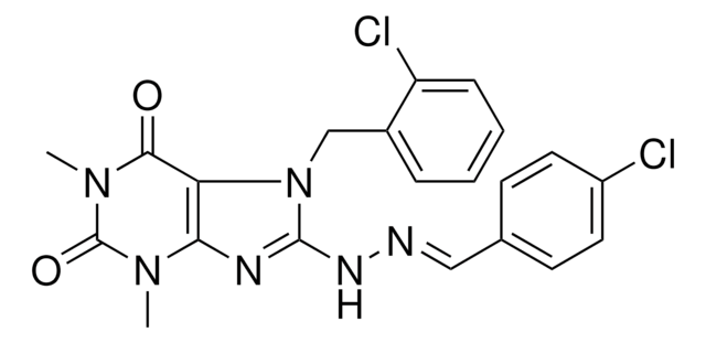 4-CHLOROBENZALDEHYDE [7-(2-CHLOROBENZYL)-1,3-DIMETHYL-2,6-DIOXO-2,3,6,7-TETRAHYDRO-1H-PURIN-8-YL]HYDRAZONE AldrichCPR