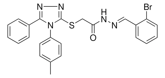 N'-[(E)-(2-BROMOPHENYL)METHYLIDENE]-2-{[4-(4-METHYLPHENYL)-5-PHENYL-4H-1,2,4-TRIAZOL-3-YL]SULFANYL}ACETOHYDRAZIDE AldrichCPR