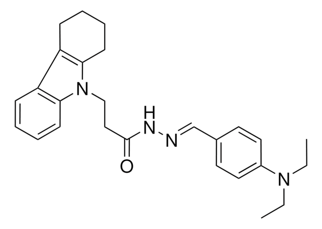 N'-{(E)-[4-(DIETHYLAMINO)PHENYL]METHYLIDENE}-3-(1,2,3,4-TETRAHYDRO-9H-CARBAZOL-9-YL)PROPANOHYDRAZIDE AldrichCPR