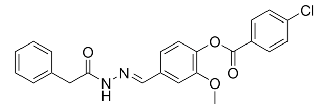 2-METHOXY-4-(2-(PHENYLACETYL)CARBOHYDRAZONOYL)PHENYL 4-CHLOROBENZOATE ...