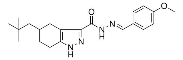 N'-[(E)-(4-METHOXYPHENYL)METHYLIDENE]-5-NEOPENTYL-4,5,6,7-TETRAHYDRO-1H-INDAZOLE-3-CARBOHYDRAZIDE AldrichCPR