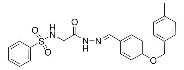 N-(2-(2-(4-((4-ME-BENZYL)OXY)BENZYLIDENE)HYDRAZINO)2-OXOETHYL)BENZENESULFONAMIDE AldrichCPR