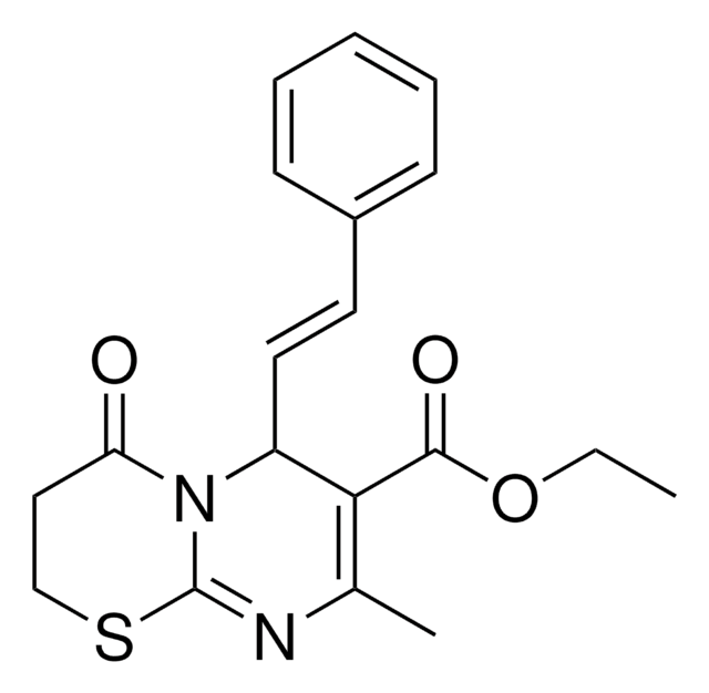 ETHYL 8-METHYL-4-OXO-6-[(E)-2-PHENYLETHENYL]-3,4-DIHYDRO-2H,6H-PYRIMIDO[2,1-B][1,3]THIAZINE-7-CARBOXYLATE AldrichCPR