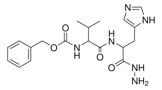 Benzyl 1-({[2-hydrazino-1-(1H-imidazol-5-ylmethyl)-2-oxoethyl]amino}carbonyl)-2-methylpropylcarbamate AldrichCPR