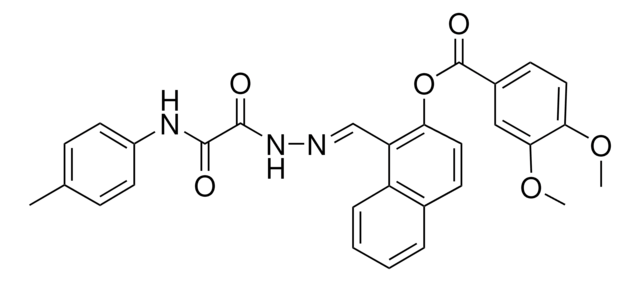 1-(2-(OXO(4-TOLUIDINO)ACETYL)CARBOHYDRAZONOYL)-2-NAPHTHYL 3,4-DIMETHOXYBENZOATE AldrichCPR