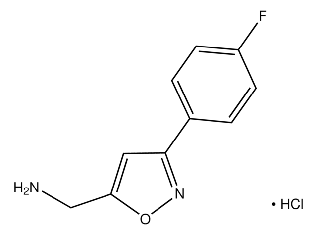 1-[3-(4-Fluorophenyl)isoxazol-5-yl]methanamine hydrochloride AldrichCPR