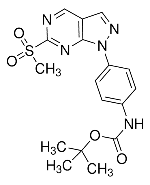 tert-Butyl (4-(6-(methylsulfonyl)-1H-pyrazolo[3,4-d]pyrimidin-1-yl)phenyl)carbamate AldrichCPR