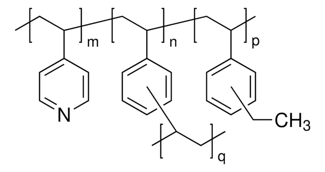 Poly(4-vinylpyridine-co-ethylvinylbenzene), cross-linked 25&#160;% cross-linked with divinylbenzene