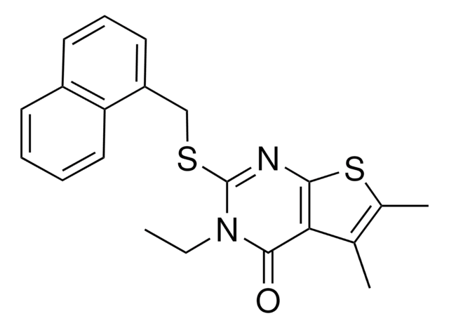 3-ETHYL-5,6-DIMETHYL-2-((1-NAPHTHYLMETHYL)THIO)THIENO(2,3-D)PYRIMIDIN-4(3H)-ONE AldrichCPR