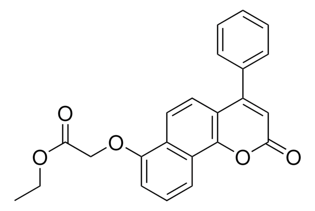 ETHYL ((2-OXO-4-PHENYL-2H-BENZO(H)CHROMEN-7-YL)OXY)ACETATE AldrichCPR