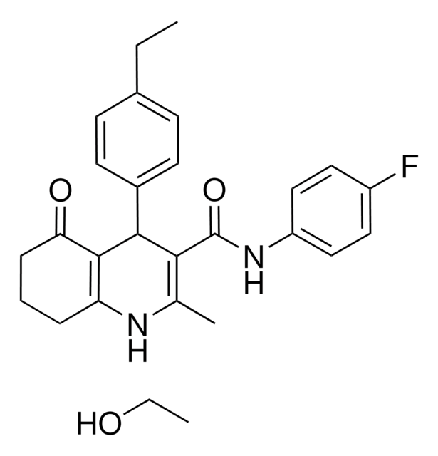 4-(4-ETHYLPHENYL)-N-(4-FLUOROPHENYL)-2-METHYL-5-OXO-1,4,5,6,7,8-HEXAHYDRO-3-QUINOLINECARBOXAMIDE COMPOUND WITH ETHANOL AldrichCPR